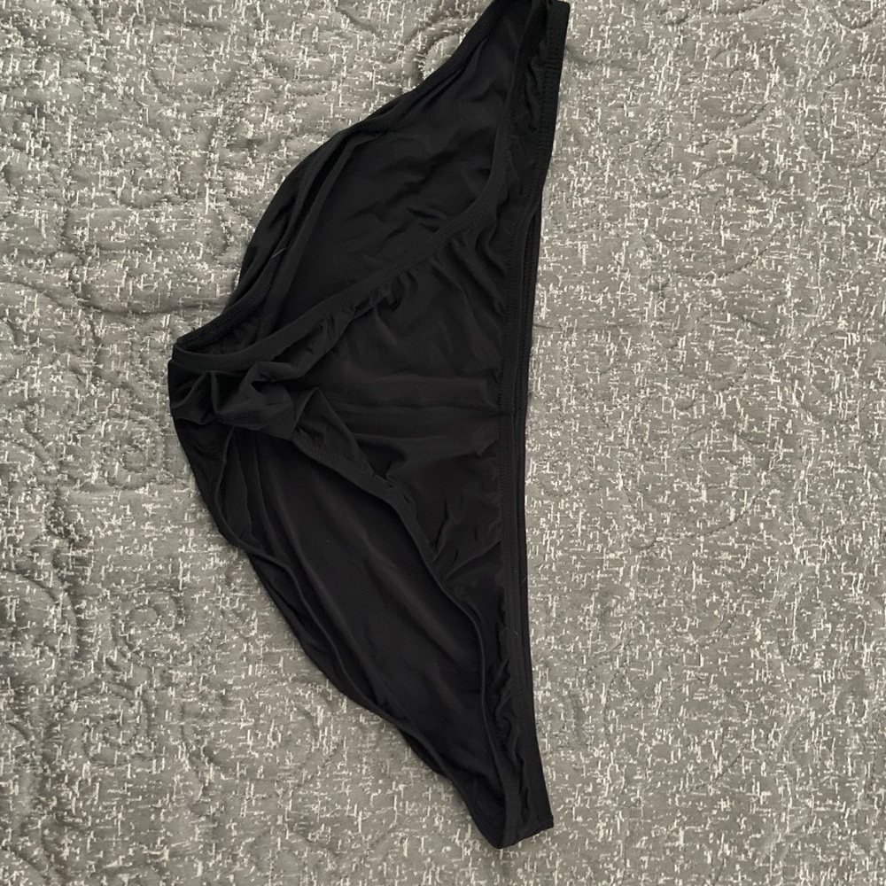 Set, black and white sheer briefs, size L